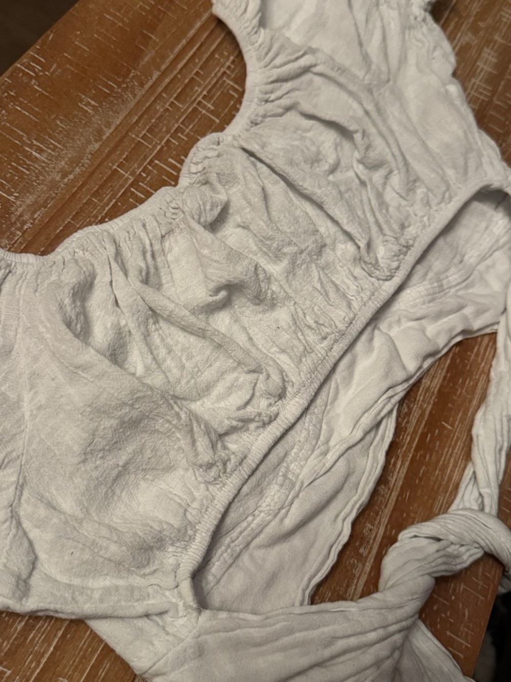 Blanco by Nature White Crop Top Size Large - Picture 7 of 8